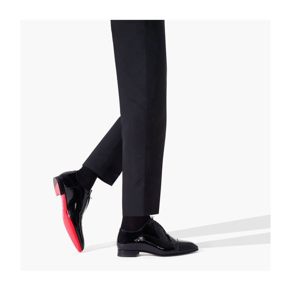 Christian Louboutin Other - Christian Louboutin Greghost Lace-up Patent Calfk Black Leather Sz 41- US 8